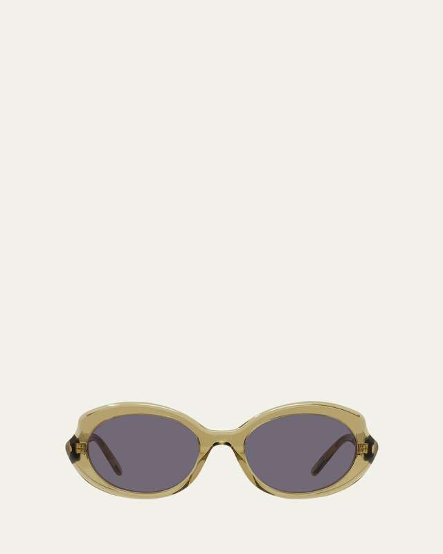 Mini Oval Slim Sunglasses